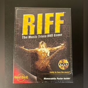 RIFF: The Music Trivia DVD Game BRAND NEW SEALED - Memorabilia Poster Included